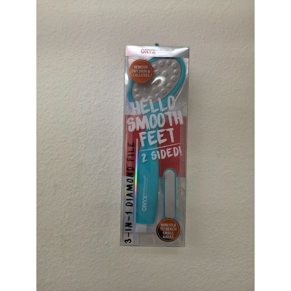 Onyx Professional Hello Smooth Feet 2-Sided Foot File - Diamond Surface Pedicure